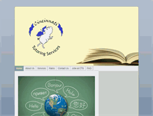 Tablet Screenshot of cincinnatitutoringservices.com